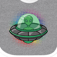 thumbnail image 4 of Inktastic Spaceship Funny Alien Outer Space Boys or Girls Baby Bib, 4 of 4