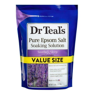 Dr Teal's Soothe & Sleep with Lavender Epsom Salt Soaking Solution Value Size 7 lb