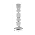 thumbnail image 4 of Decorative Bubble Taper Candle Holder for Home Decor - Contemporary Smoked Glass Candlestick Holder for Table Centerpieces - Sleek Candle Stand Holder for Entryway or Living Room Decor - 10", Black, 4 of 11