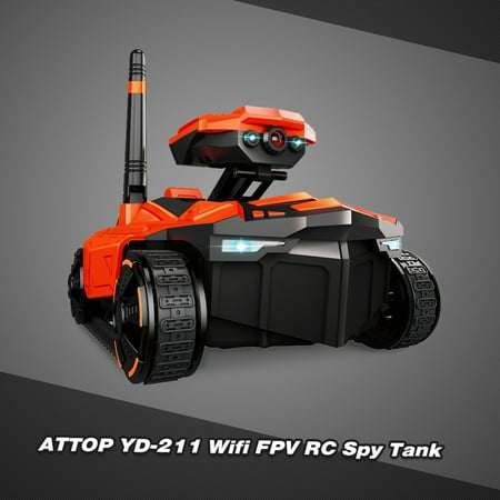 ATTOP YD-211 Wifi FPV 0.3MP Camera App Remote Control Spy Tank RC Toy Phone Controlled (Best Mobile Phone Spy App)