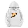 thumbnail image 3 of Sudaderas con capucha para niños y niñas, sudaderas casuales de manga larga, lindas sudaderas de gran tamaño con bolsillo de polar, chaquetas para niñas, 3 of 4