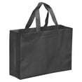 thumbnail image 1 of Unique Bargains Sac Cadeau Réutilisable Style Horizontal Non Tissé 25x35cm, Noir Lot de 10, 1 of 5