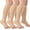 A02-3 Pack Nude, variant on 3 Pack Copper Compression Stockings for Women & Men, 20-30mmHg Open Toe Knee High Stockings for Circulation Support