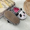 thumbnail image 3 of Pantuflas de peluche de panda rayado, talla 26/27, cálidas de algodón para niños de 1 a 6 años, regalos de Navidad para niños, pantuflas de interior de piel de dibujos animados, 3 of 5