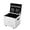 Black, variant on Portable File Storage Box with Handle - 19.2" x 15" x 16" Letter/Legal Size Mobile Lock Box, Aluminum Alloy Fireproof File Box with Wheels, Double Combination Locking Cabinet - Black (Silver)