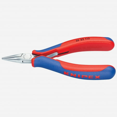 UPC: 0843221004538 | Knipex Chain Nose Plier 4-1/2  L Smooth 35 22 115
