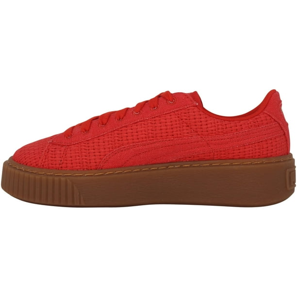 Puma red sneakers 6.5 cheap