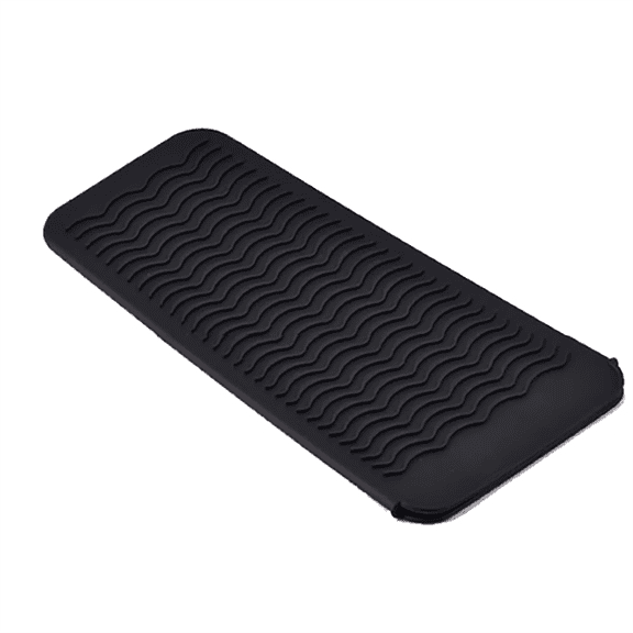 Heat Resistant Silicone Mat For Curling Iron And Flat Iron Thermal Protective Pad For Styling Tools Home Travel Safe Countertop Cover