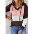 thumbnail image 3 of ABPHQTO Sudadera con capucha de mujer Beach Bonfire de punto marrón, 3 of 5