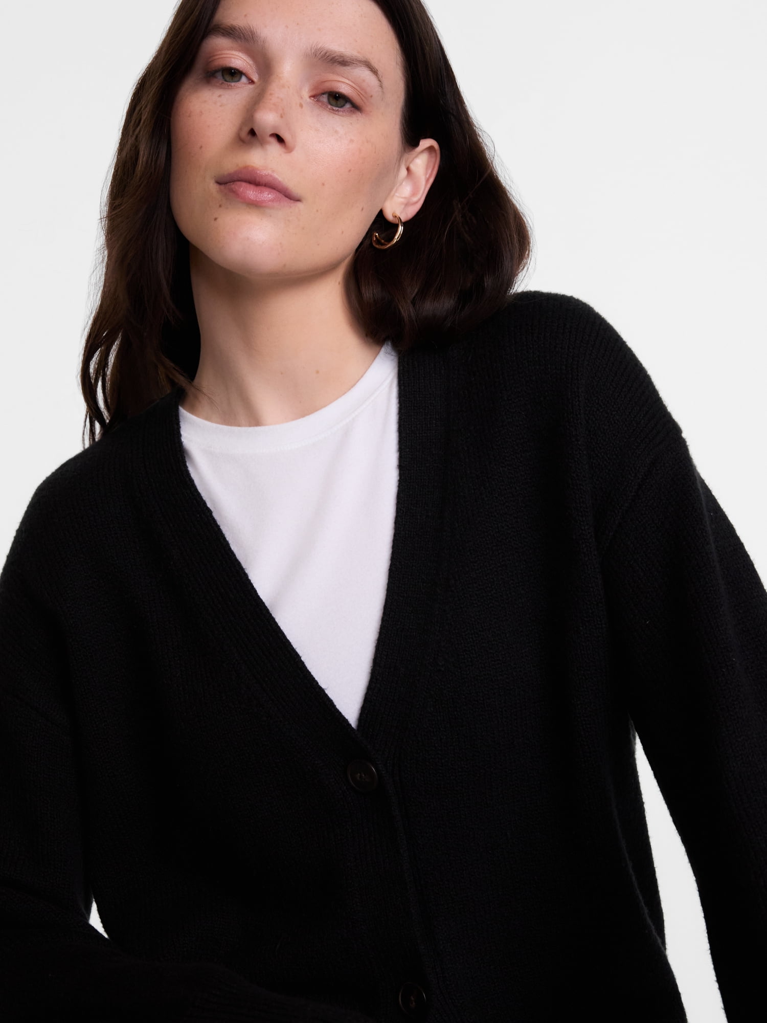 Scenario Women's Button Front Lightweight Cardigan, Sizes XS-XXXL