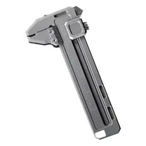 DGQPLPD Mini EDC Pocket Tool with Caliper, Wrench, Screwdriver, Opener, Cutter, Glass Breaker, Ruler, Compact Keychain Size