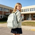 thumbnail image 4 of Cute Bow Knot Casual Backpack For Middle School Students Lightweight Stylish Schoolbag With Soft Back To School Backpack, 4 of 5