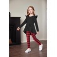 thumbnail image 4 of Arshiner Toddler Girl Christmas Outfit Long Sleeve Top and Legging Clothing Sets Kids Clothes Girl 5-6t, 4 of 6