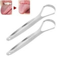 thumbnail image 4 of Tongue Cleaner, Tongue Scraper Stainless Steel Portable Compact  For Men For  Clinic For Home Travel For Women L,S, 4 of 8