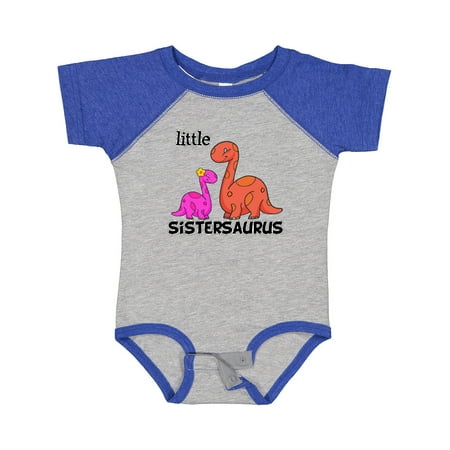 

Inktastic Little Sistersaurus Gift Baby Girl Bodysuit