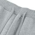 thumbnail image 5 of Yaoyar Casual Fit Jogger Pants for Men, Solid Color Elastic Waist Trousers with Drawstring and Cuffed Ankle, Lounge Wear Bottoms, 5 of 7