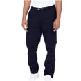 thumbnail image 1 of Autumn And Winter Mens Solid Color Work Pants Drawstring Leg Mouth Sticky Tape Pocket Casual Pants, 1 of 5