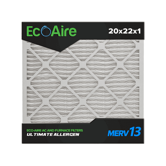 20 x 22 x 1 MERV 13 Pleated Air Filter, Box of 6