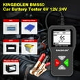 thumbnail image 2 of Probador de baterías de coche KINGBOLEN BM550 6V 12V 24V 100-2000 CCA, 2 of 8