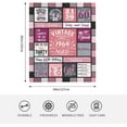 thumbnail image 5 of 70th Birthday Gifts for Women, Best Gifts for 70 Year Old Woman, 70 Year Old Birthday Gifts for Women, Happy 70th Birthday Ideas, Vintage 1954 Bday Decorations Throw Blanket 60"x50", 5 of 5