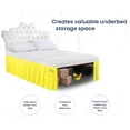 thumbnail image 3 of SGI Bedding 9 Inch Wrap Around Bed Skirt | Microfiber Bed Skirt | Fade Resistant, Wrinkle Free, Anti-static, Decorative, Extra Storage Space, Clutter-Free | King, Yellow, 3 of 8