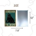thumbnail image 2 of 4PC Funny Cat Metal Tin Signs Posters for Bathroom Restroom | Fun Toilet Bathrooms Wall Decor Sign Door Poster | Are you Pooping Poop Remember to Wipe Sayings Stuff Art College Accessories, 2 of 6