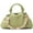 Green, variant on Women's Chain Pouch Bag,Cloud-Shaped Dumpling Clutch Purse, Ruched Chain Link Shoulder Handbag
