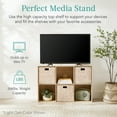 thumbnail image 6 of Best Choice Products 6-Cube Bookshelf, 13.5in Display Storage System, Organizer w/ Removable Back Panels - Light Oak, 6 of 9
