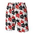 thumbnail image 4 of Logiee puzzle elements with the words me you Print Mens Swim Trunks Quick Dry Board Shorts,Breathable Hawaii Beach Shorts Swimwear Bathing Suits-XX-Large, 4 of 6