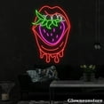 thumbnail image 2 of Glowneon Sexy Lips Neon Sign, Sexy Mouth Led Sign, Strawberry Neon Light, Girl Room Decor, 2 of 5