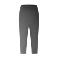 thumbnail image 4 of aidice Workout Pants for Women Capris Summer Athletic Gym High Waisted Cropped Running Jogger Pants, 4 of 8