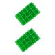 thumbnail image 4 of Monstrate Molde para cubitos de hielo, portátil, Flexible, 15 rejillas, reemplazo lavable, Rectangular, helado, Chocolate, fabricante de moldes para Verde 2piezas Monstrate CBP088043, 4 of 5