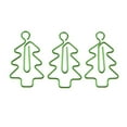 thumbnail image 3 of Rongfmy 20 Piece Colorful Christmas Xmas Tree Shape Metal Bookmark Scrapbook Photo Album Green, 3 of 9