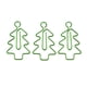 thumbnail image 3 of 20 Piezas de Clips de Papel Gloria árbol de Navidad metal verde, 3 of 9