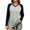 Navy, variant on Levmjia Women Raglan Long Sleeve V Neck Color Block Top Casual Contrast Sleeve Loose Fit Solid Basic Casual Fall Tee