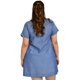 thumbnail image 3 of Vestido bordado PESHLI Tallas Extras 78121 Curvy Plus Size Blanco C azul 42, 3 of 6