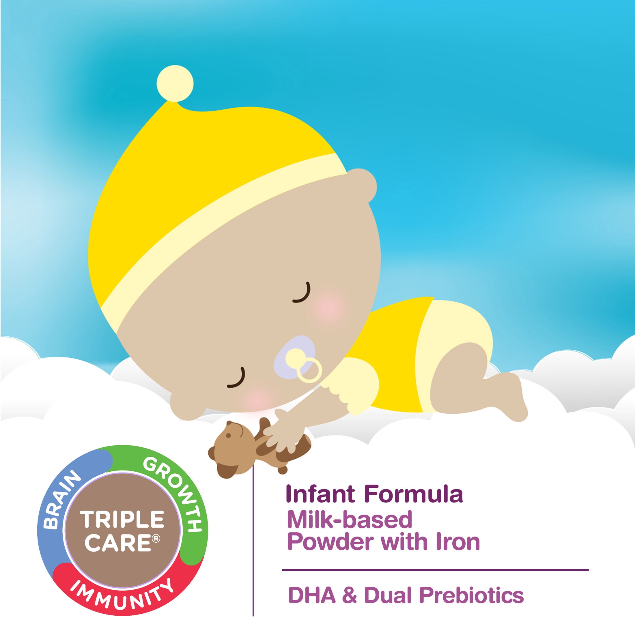 Parent's Choice Infant Baby Formula Powder with Iron, 12.5 oz Canister