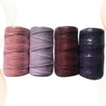 thumbnail image 3 of WHAMVOX Rustic Cotton Yarn Rope 4 Rolls Colored Cotton Twine for Crafts 10x5x5cm and Soft, 3 of 8