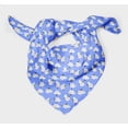 thumbnail image 3 of Bimba Blue Heart Bottle & Rose Floral Pure Silk Printed Head Bandanas Summer Neck Wrap Scarf 40 x 80 Inches, 3 of 6