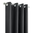 thumbnail image 2 of Loft Living Augustow Blackout Grommet Indoor Curtain 52 x 108 in Charcoal, 2 of 5