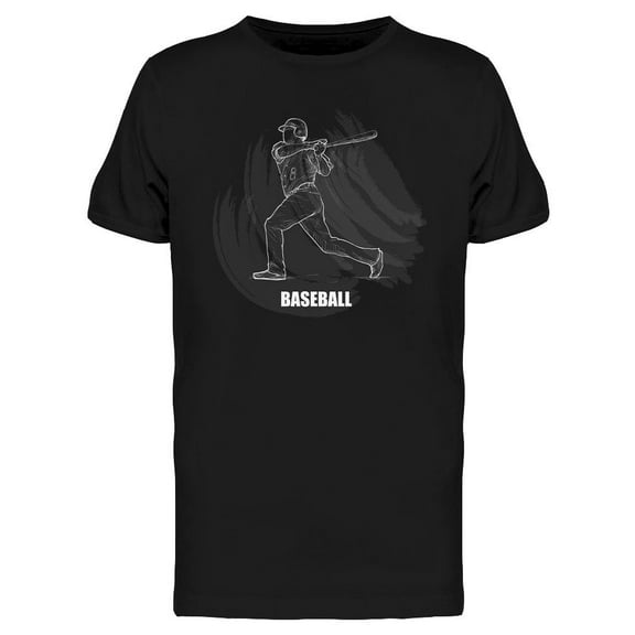Baseball Chalkboard Design T-Shirt Men -Image by Shutterstock, Male XX-Large