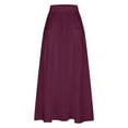 thumbnail image 3 of Women Casual Skirts With Pockets Plus Size Maxi Skirts High Waist Pleated Skirt Long A Line Skirts Flowy Travel Skirt Metallic Skirt And Top Pencil Skirt for Women Cute Skirts for Women Bed Skirt Full, 3 of 4