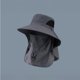 thumbnail image 3 of Men's Full Protection Sun Hat With Removable Face Neck Flap Wide Boonie Hat Breathable Mesh Cap For Hiking Fishing Camping Gardeni, 3 of 5