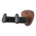 thumbnail image 1 of Wall Mount Guitar Hanger - Universal Bracket for Acoustic & Electric Guitars, Bass, Ukulele with Adjustable Walnut Hook, 1 of 5