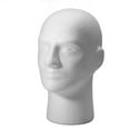 thumbnail image 3 of 1Pcs Mâle Styromousse Mousse Mannequin Mannequin Tête 11" Perruque Affichage Chapeau Verres, 3 of 6