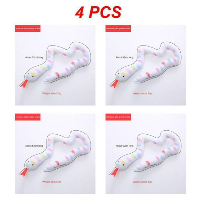 1~8PCS Cartoon Pet Cat Toy Stick Rod Mouse Toy with Mini Bell Cat Catcher Teaser Interactive Cat Toy Kitten 懈谐褉褍褕泻懈 写谢褟 Style D 4pcs