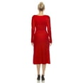 thumbnail image 3 of White Mark Women's Long Sleeve Sweater Midi Dress, 3 of 4