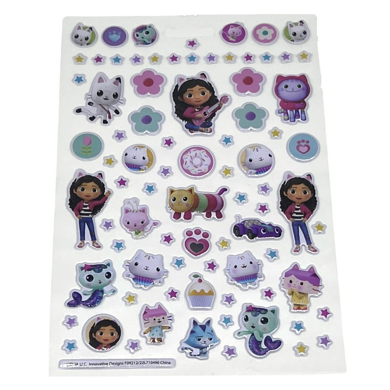 Gabbys Dollhouse Sticker Book with Puffy Stickers, 300+ Stickers 