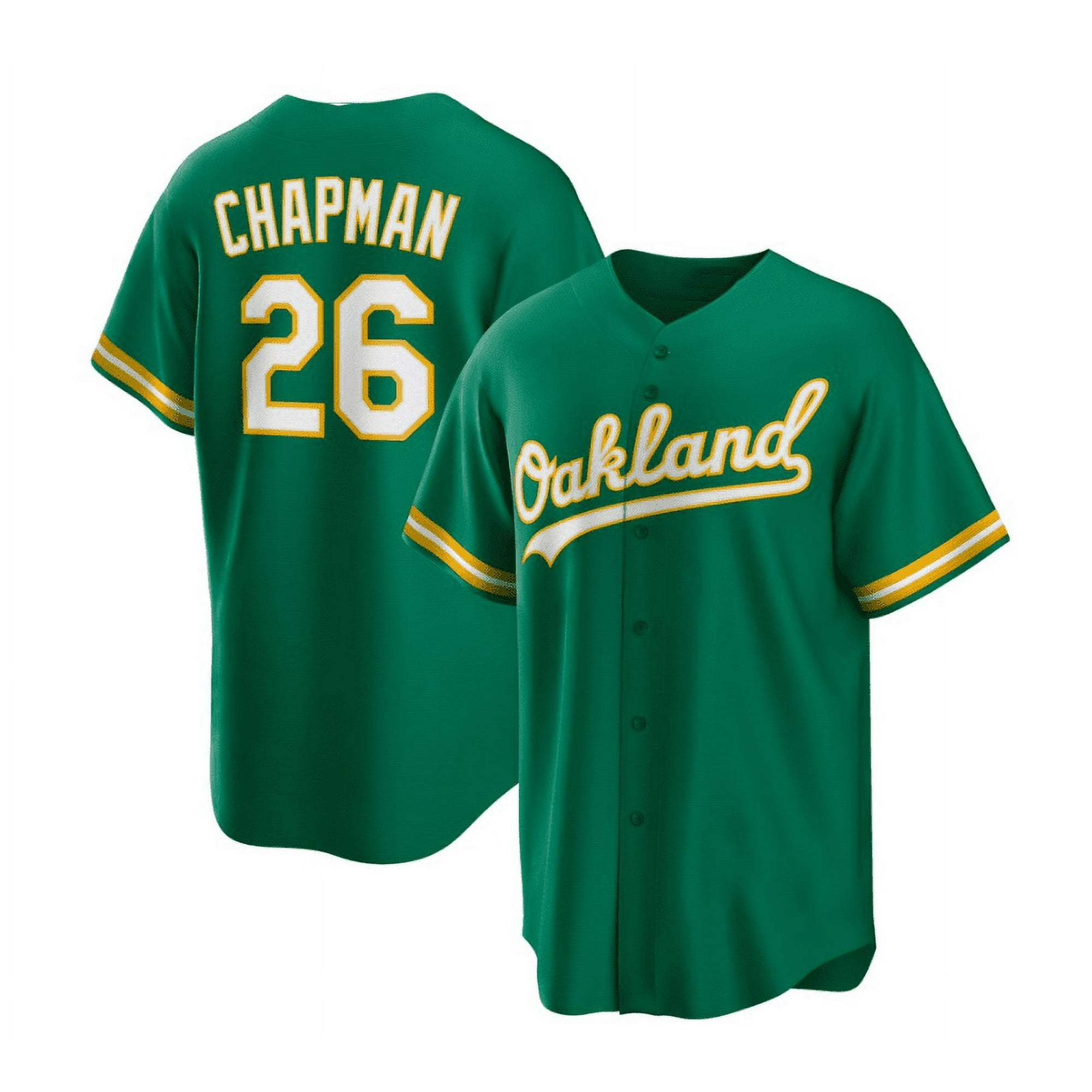 Men's Oakland Athletics Baseball Jersey CHAPMAN 26# DIAZ 12# Adult Replica  Player Name Navy Jersey