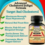 Nikoni Advanced Cholesterol Support Dietary Supplement 14-in-1 Formula 3600 mg Plant Sterols 480 Softgels